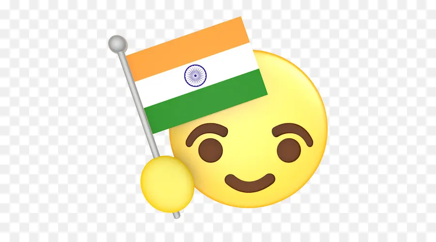 Emoji Avec Drapeau，Inde PNG