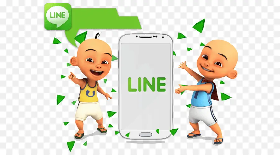 Caractères De L'application Line，Téléphone PNG