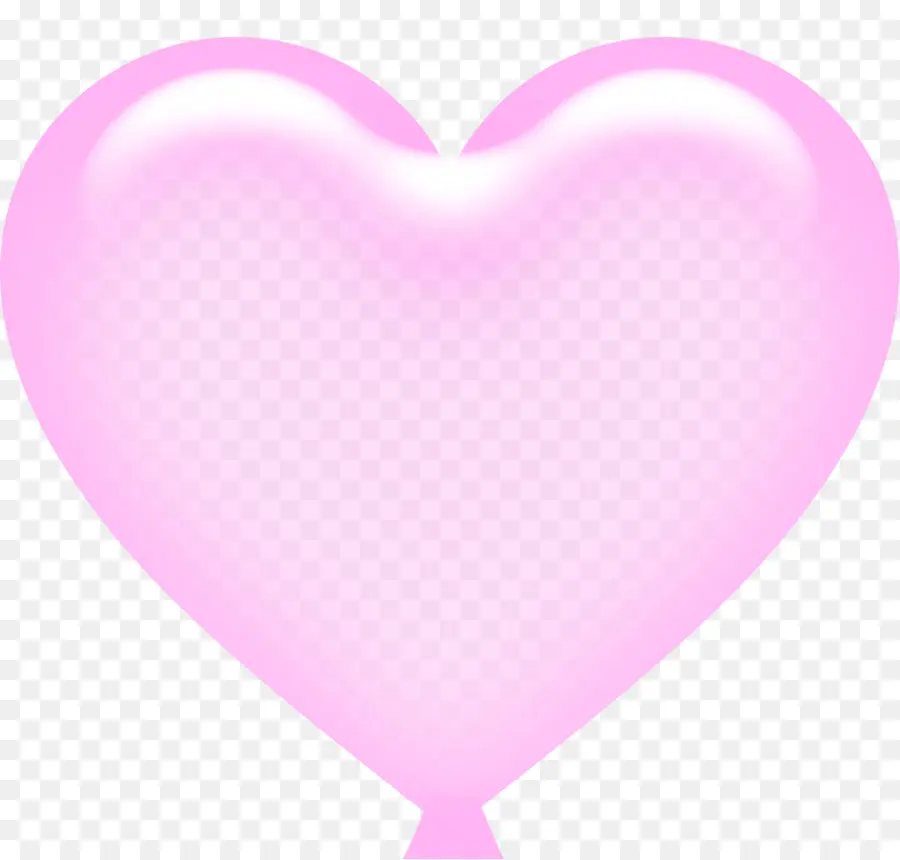 Ballon Coeur，Rose PNG