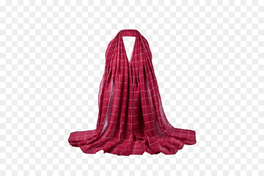 Poncho à Carreaux Rouge，Plaid PNG