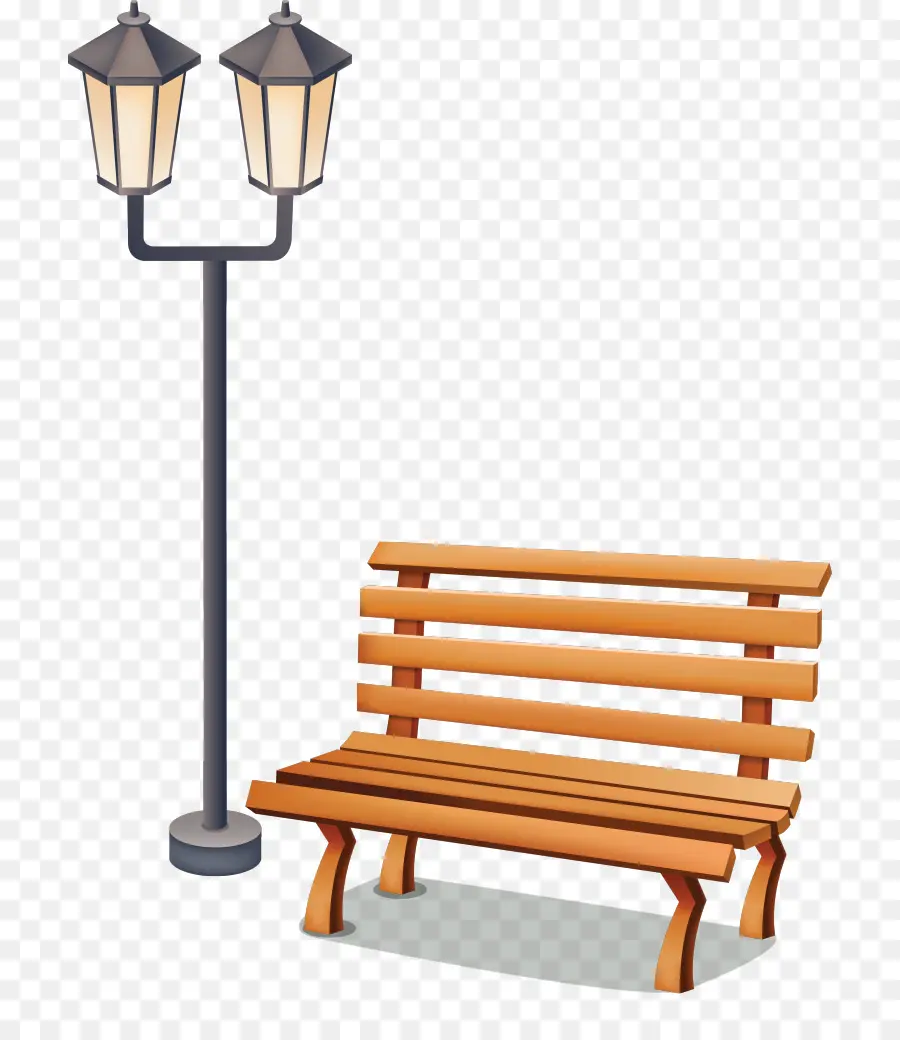 Banc Et Lampadaire，Parc PNG