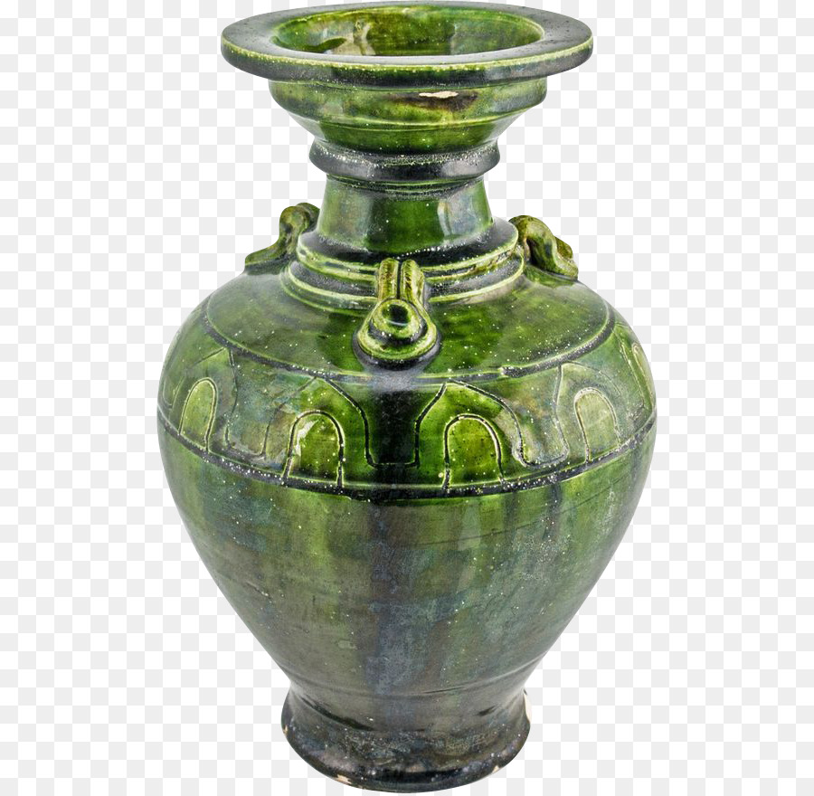 Vase Vert，Céramique PNG