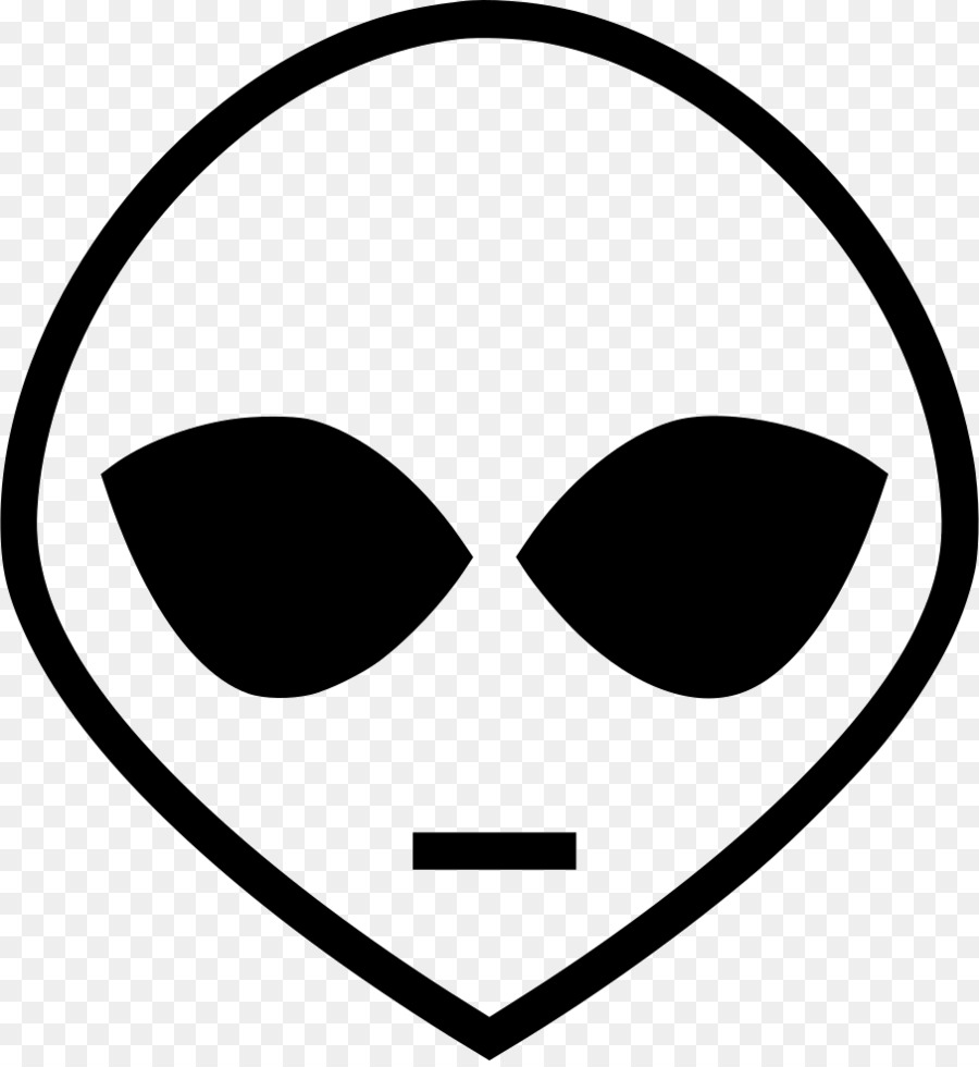 Tête D'extraterrestre，Noir PNG