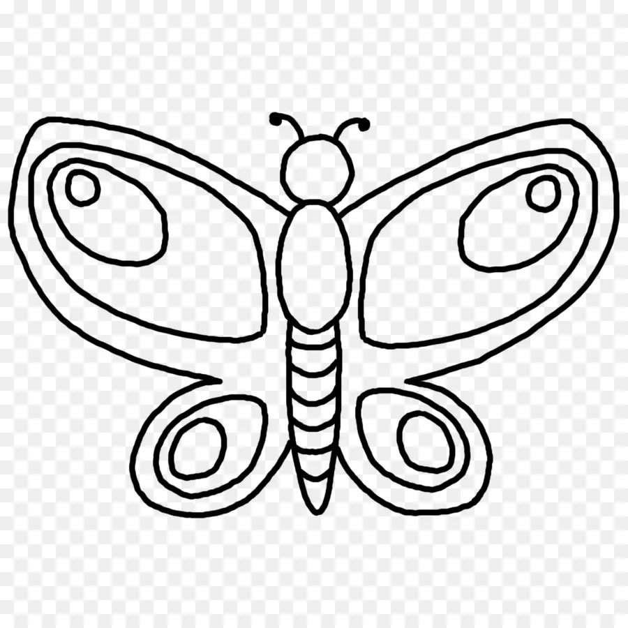 Dessin De Papillon，Insecte PNG