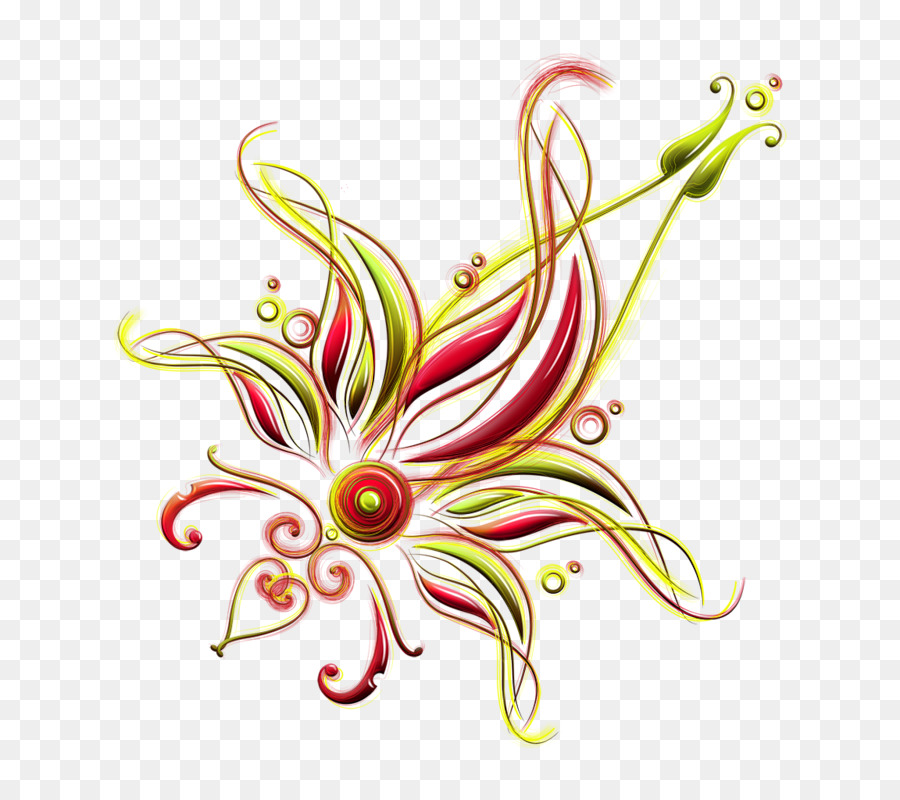 Conception Florale，Tourbillons PNG