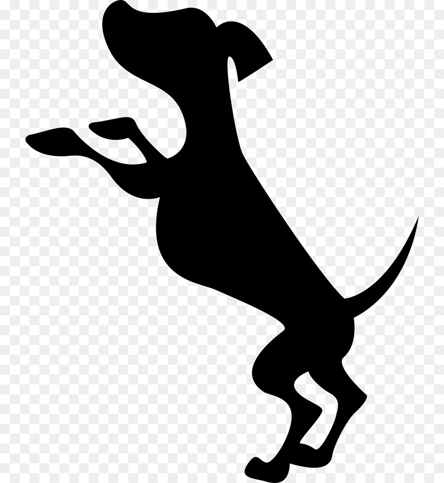 Silhouette De Chien，Noir PNG