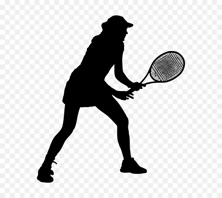 Silhouette De Joueur De Tennis，Joueur De Tennis PNG