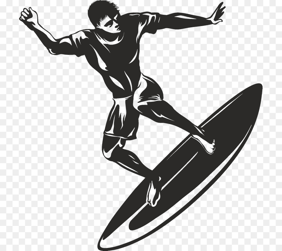 Silhouette，Surf PNG