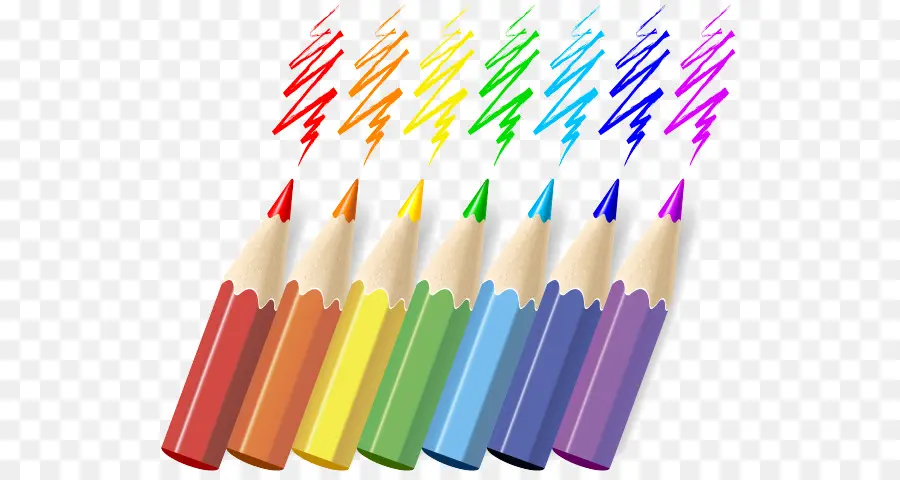 Crayons De Couleur，Crayons PNG