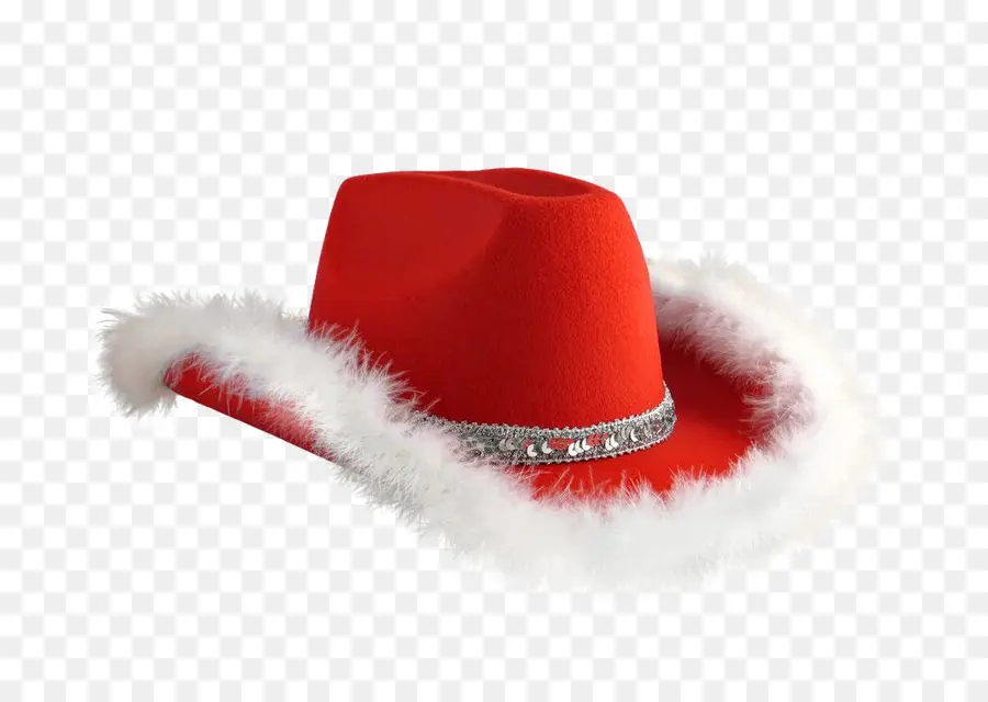 Chapeau De Cowboy Rouge，Plume PNG