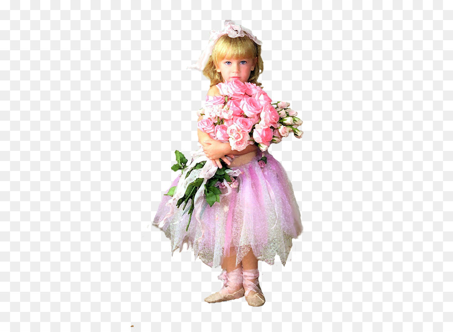 Fille Avec Des Fleurs，Bouquet PNG