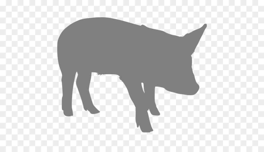 Silhouette De Cochon，Ferme PNG