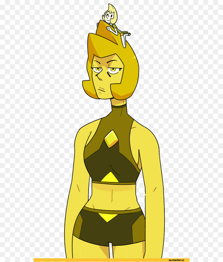 Caractère De Gemme Jaune，Dessin Animé PNG