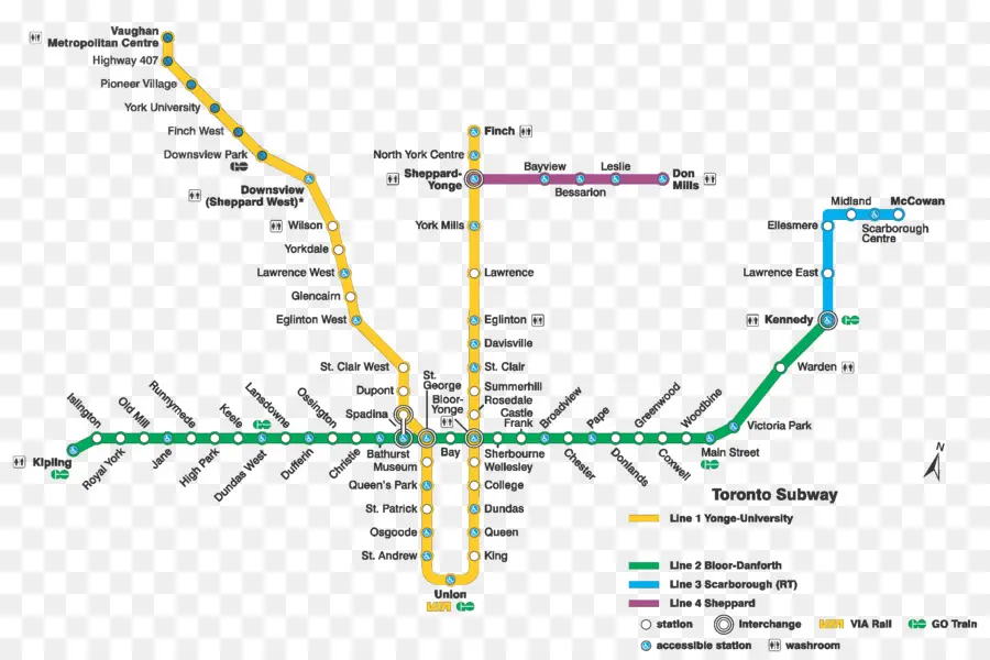Métro De Toronto，De Transport En Commun Rapide PNG