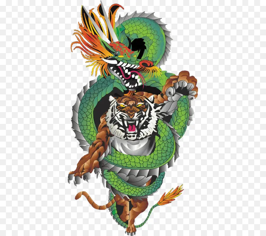 Dragon Et Tigre，Mythique PNG