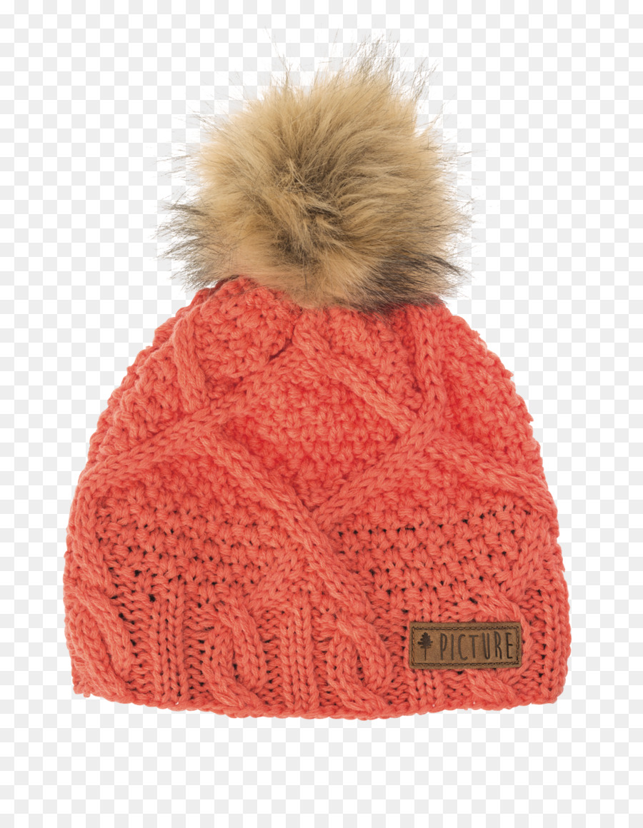 Bonnet Tricoté Rose，Hiver PNG