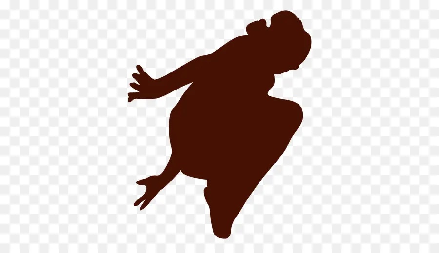 Silhouette De Danseur，Sauter PNG