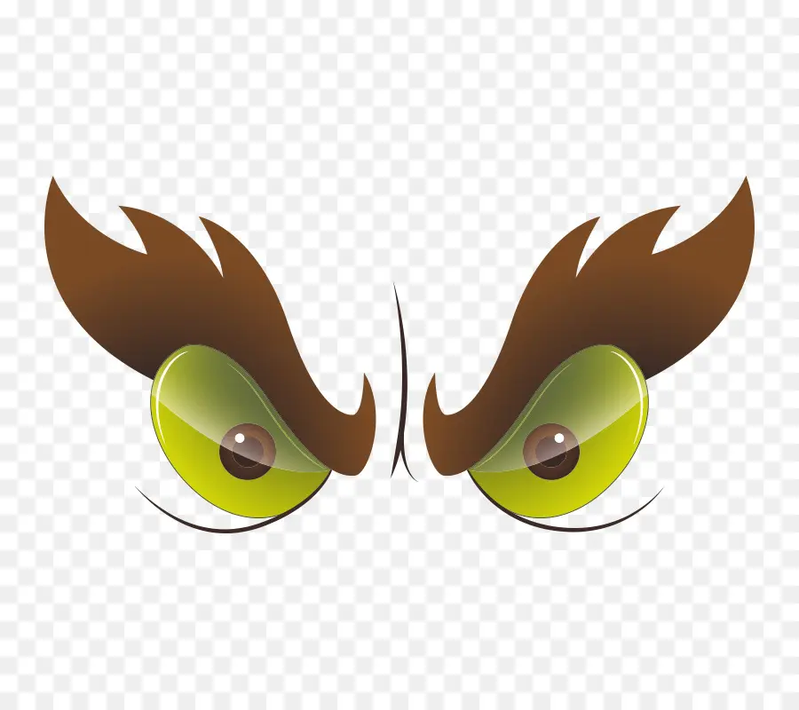 Yeux En Colère，Expression PNG