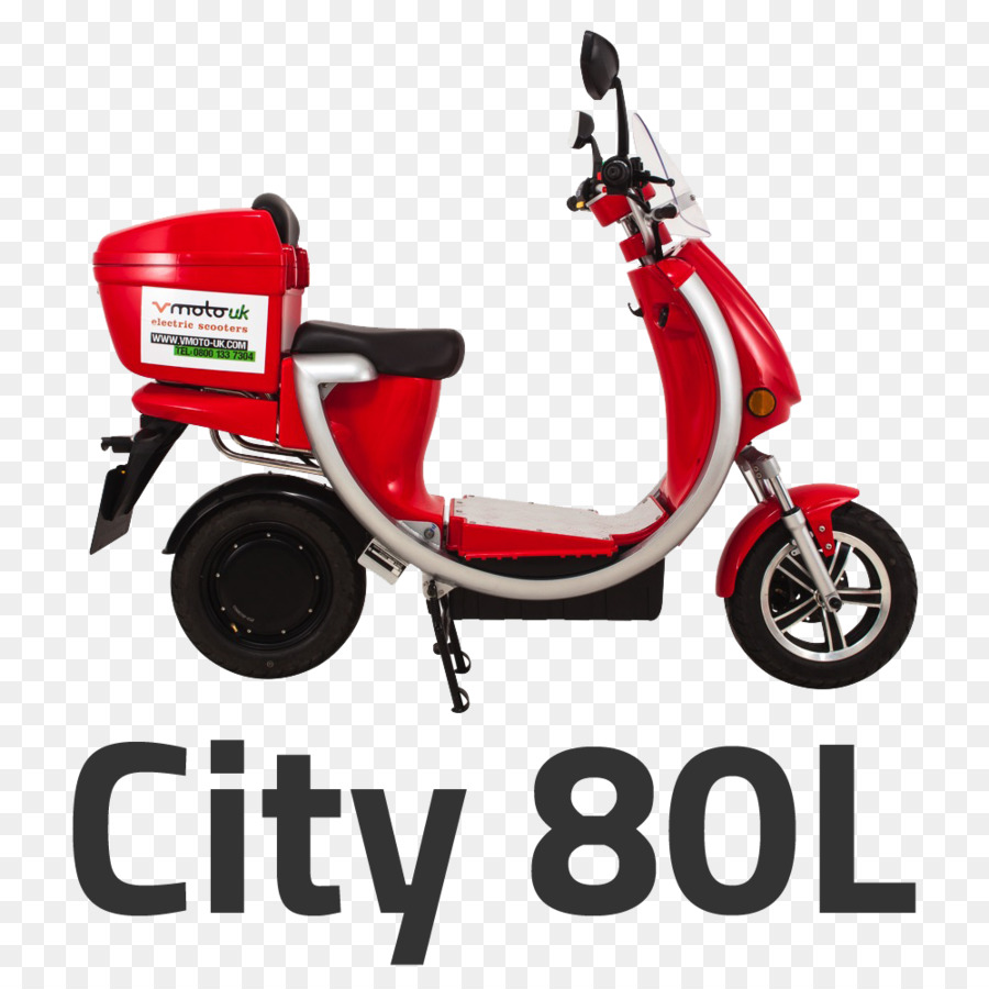 Trottinette électrique，Rouge PNG