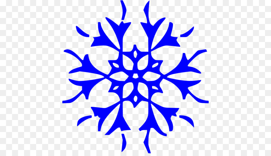 Flocon De Neige Bleu，Hiver PNG