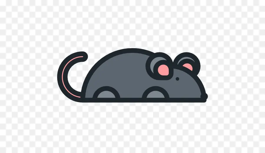 Souris De Dessin Animé，Gris PNG