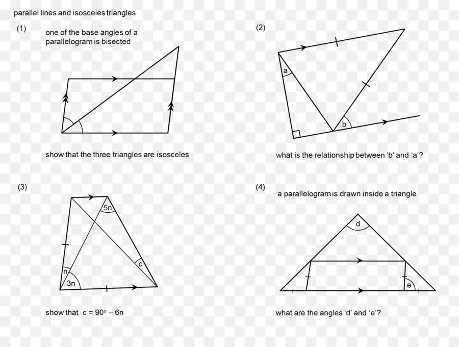 Problèmes De Géométrie，Triangles PNG