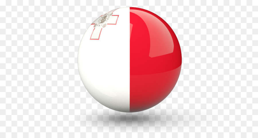 Sphère Rouge Et Blanche，Malte PNG