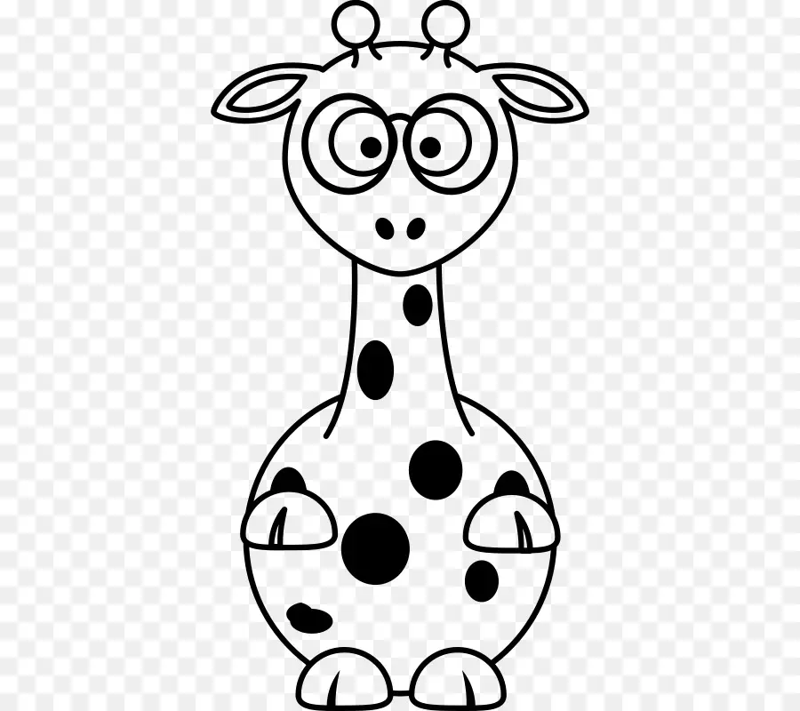 Girafe De Dessin Animé，Taches PNG