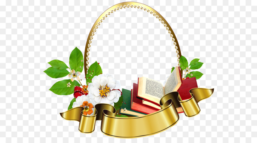 Cadre De Livre，Fleurs PNG