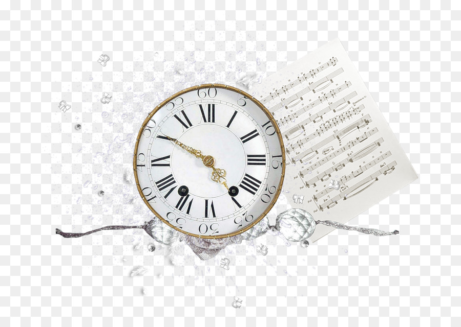 Horloge，Notes De Musique PNG