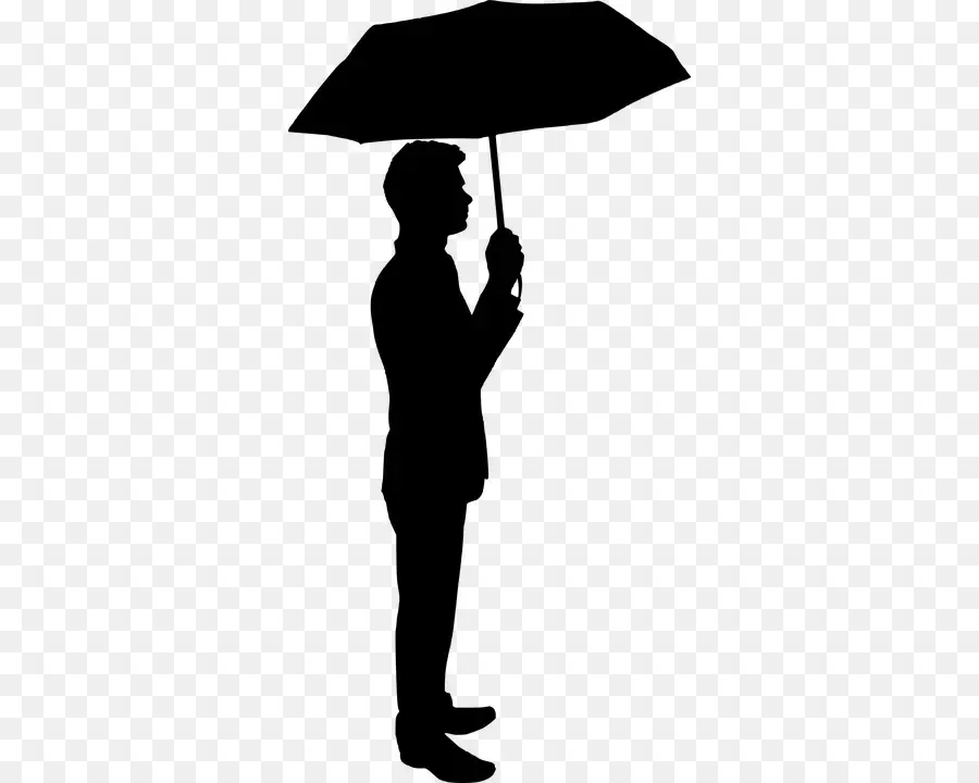 Parapluie，Silhouette PNG