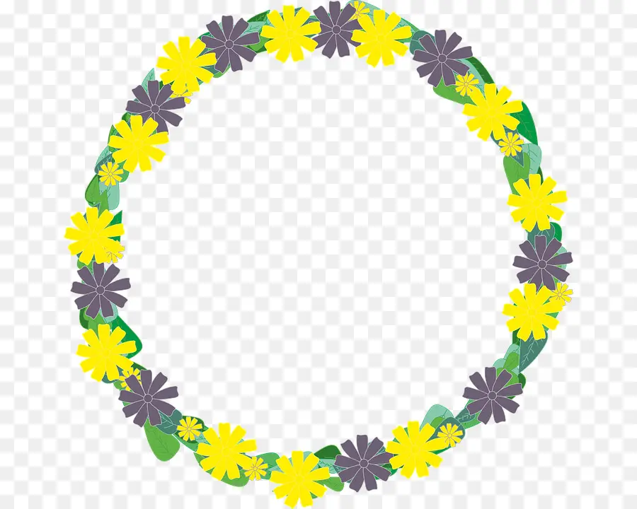 Couronne De Fleurs，Cercle PNG