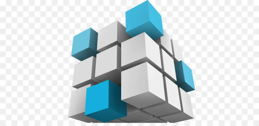 Cubes 3d，Blocs PNG