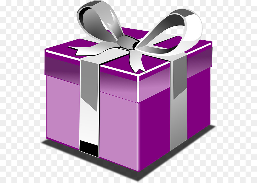 Coffret Cadeau Violet，Présent PNG