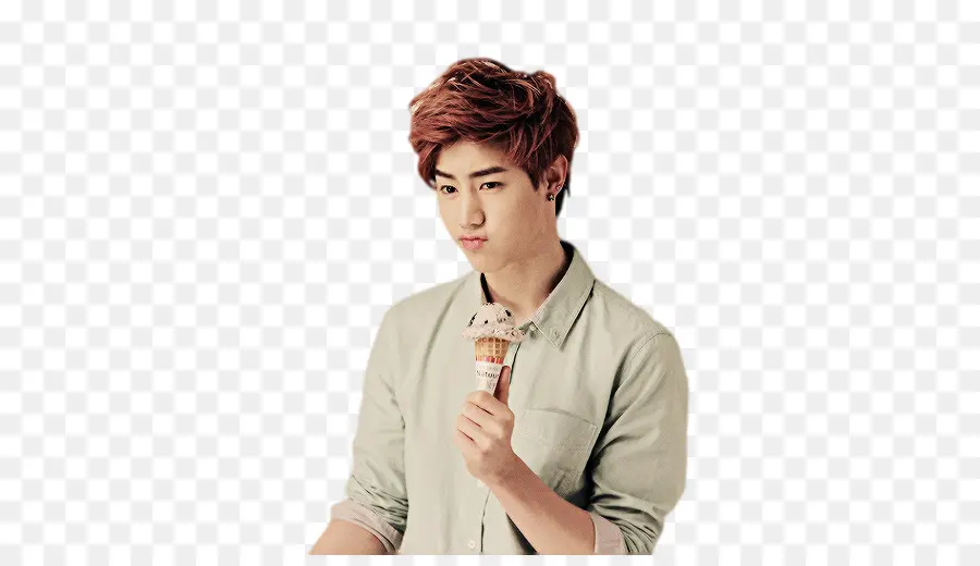 Homme Avec De La Glace，Dessert PNG