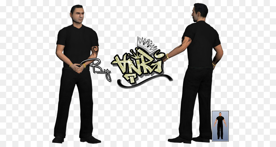 Homme En Tenue Noire，Graffiti PNG