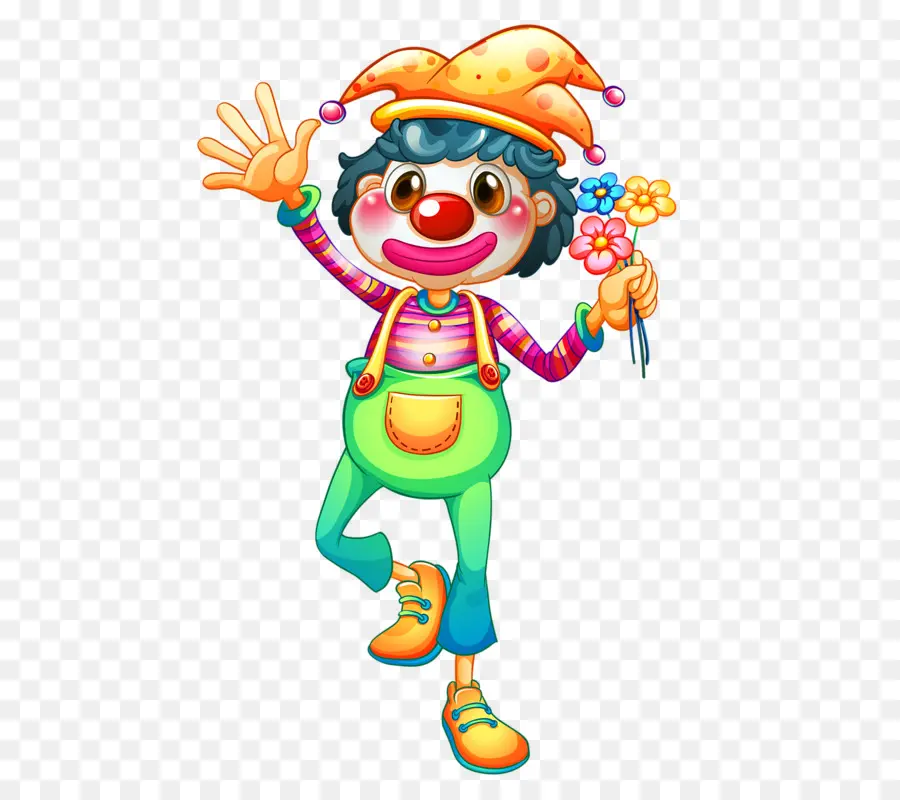 Clown，Fleurs PNG