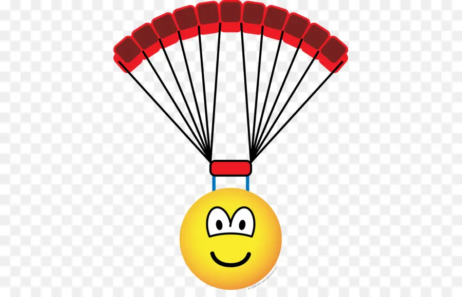 Visage Souriant Avec Parachute，Parachute PNG