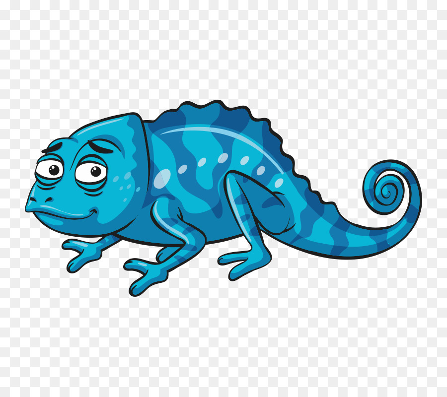 Caméléon Bleu，Reptile PNG