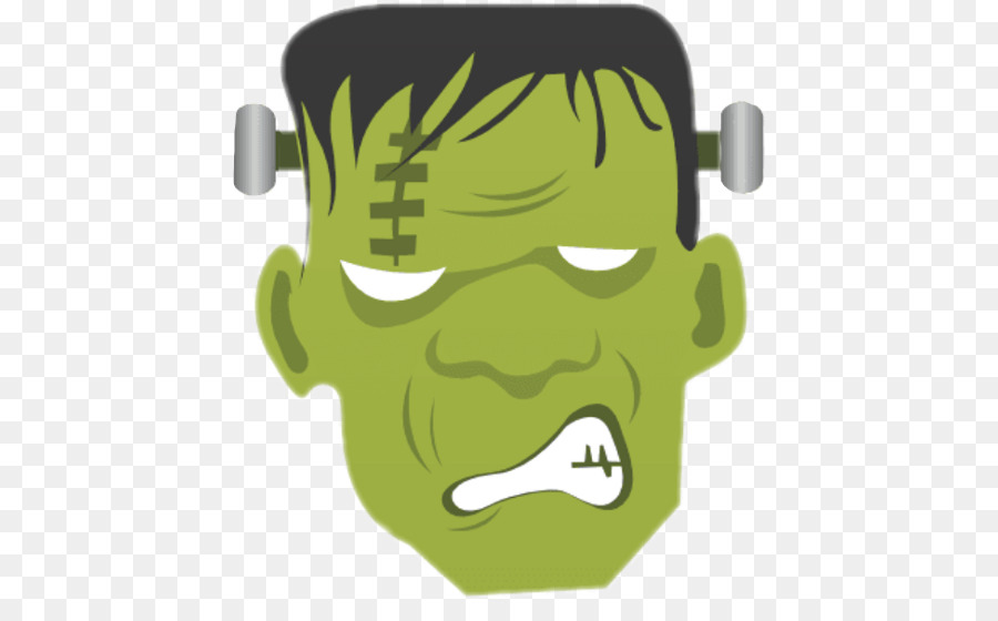 Visage De Frankenstein，Vert PNG