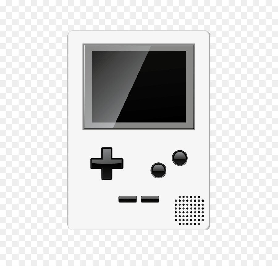 Console De Jeu Portable Blanche，Boutons PNG