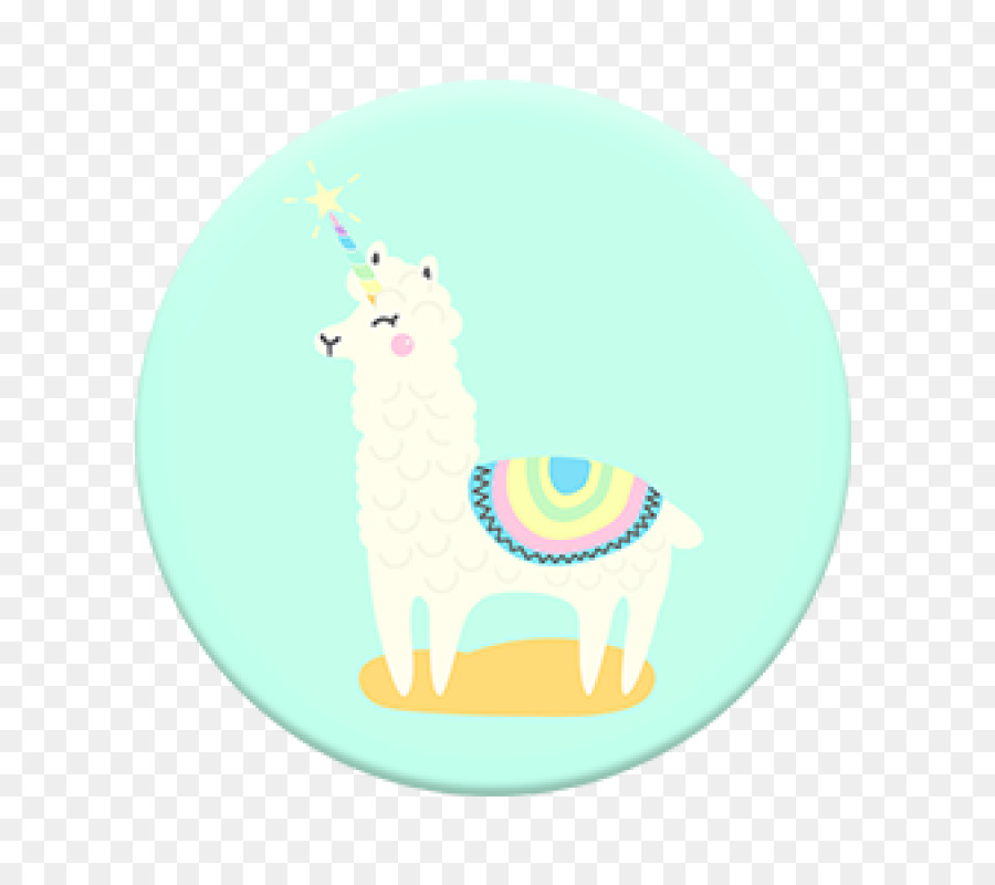 Lama Licorne，Mignon PNG