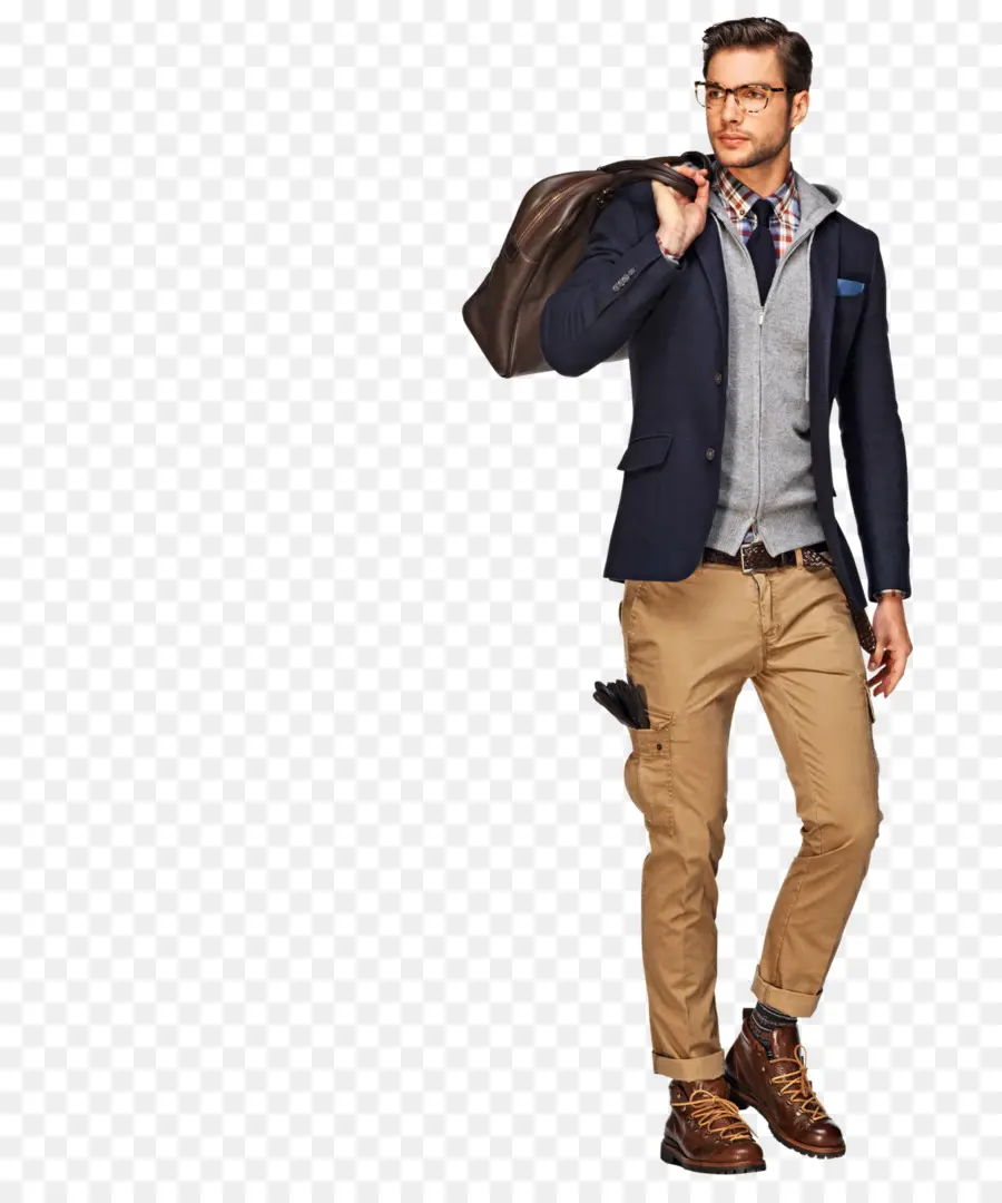 Homme En Tenue Décontractée，Mode PNG