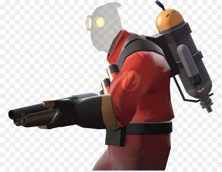 Personnage Pyro Rouge，Masque à Gaz PNG