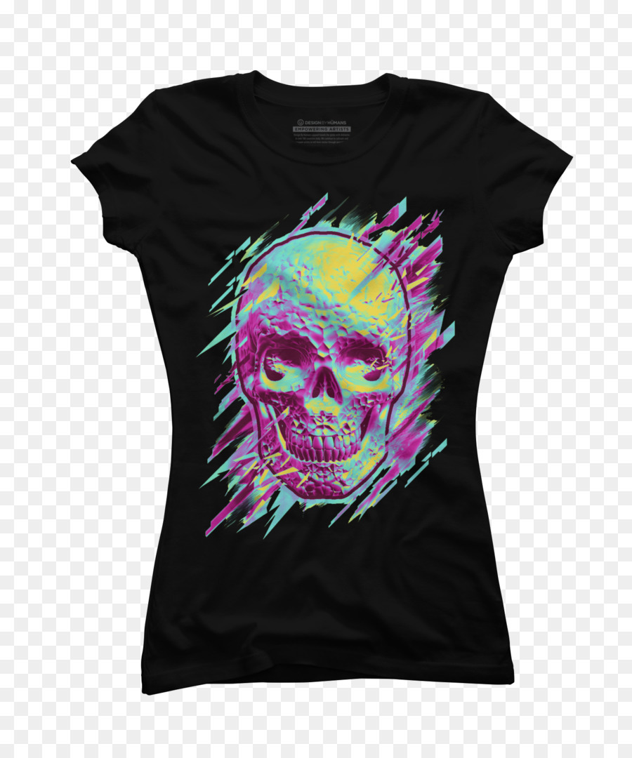 Tee Shirt Tête De Mort，Bleu PNG