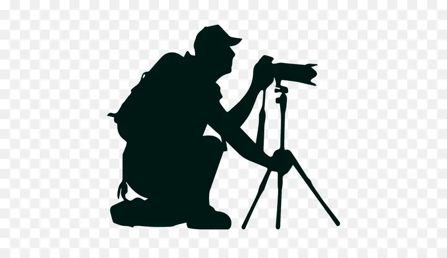 Photographe Silhouette，Caméra PNG