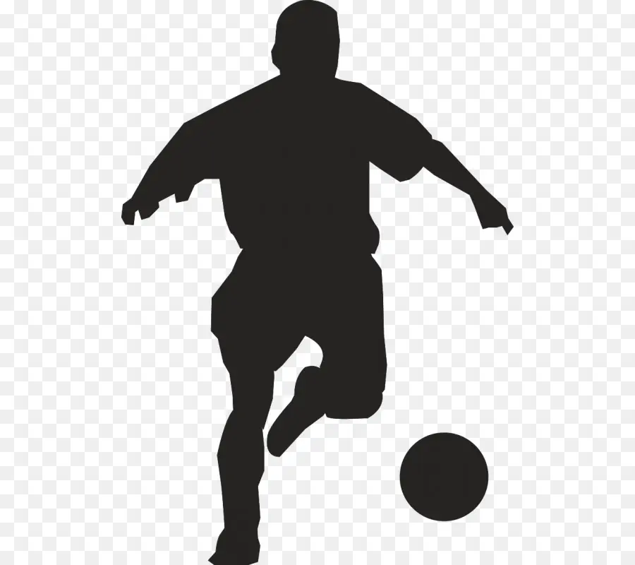 Silhouette De Joueur De Football，Football PNG