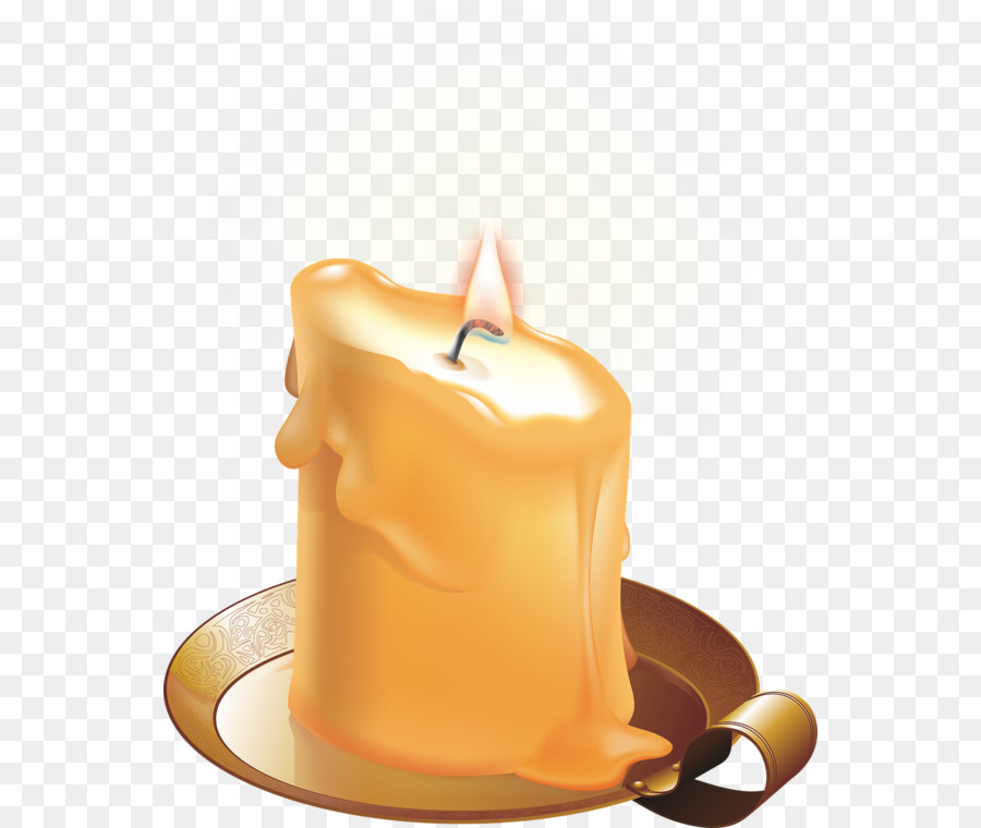 Bougie Jaune，Flamme PNG