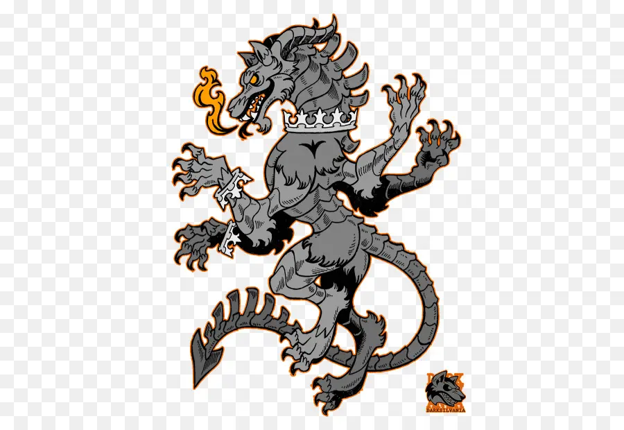 Dragon Gris，Feu PNG