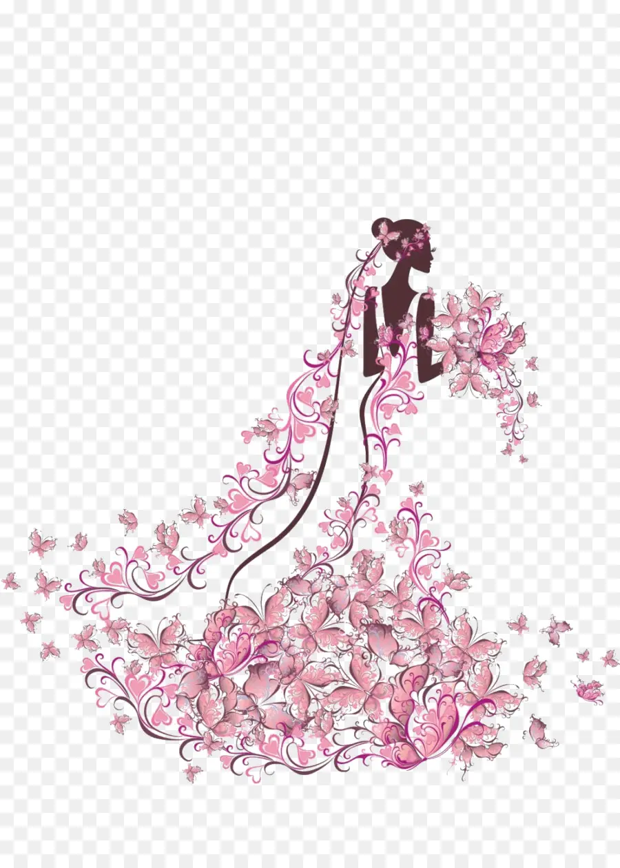 Mariée，Fleurs PNG